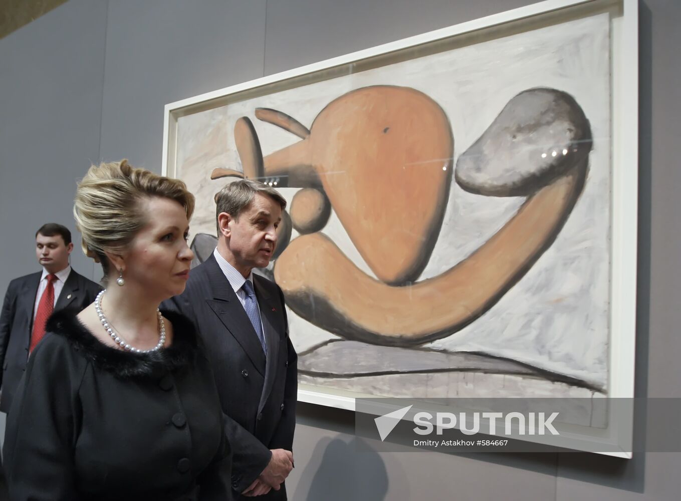 Svetlana Medvedeva attends "Picasso. Moscow" exhibition