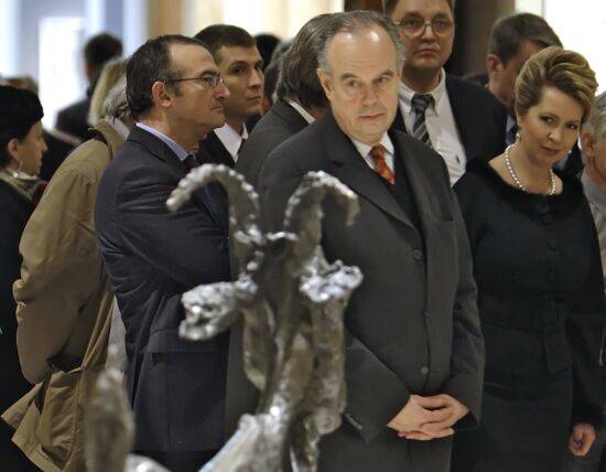 Svetlana Medvedeva attends "Picasso. Moscow" exhibition
