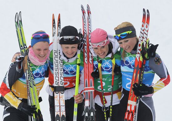 German skiers