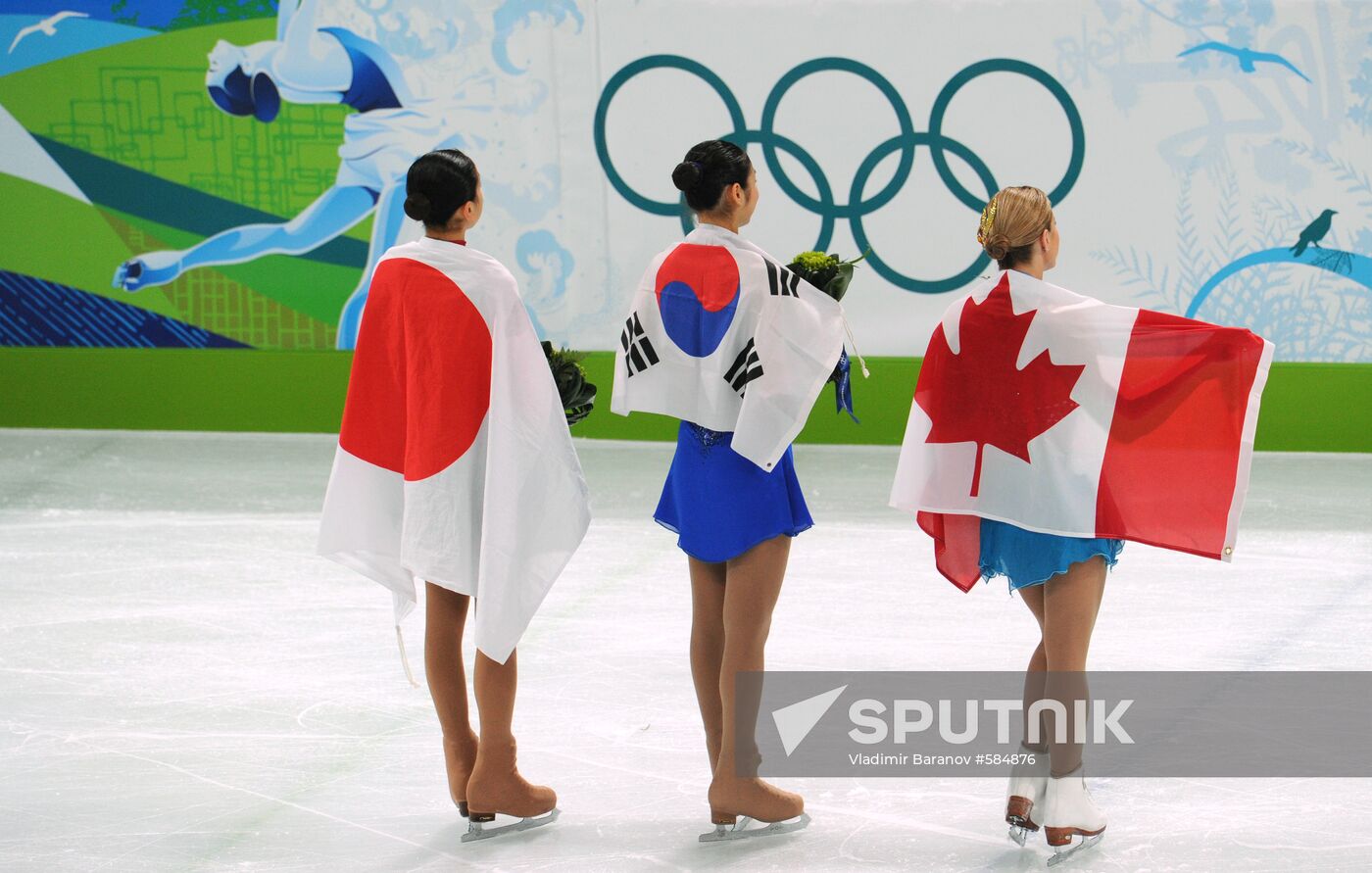 Mao Asada, Kim Yu-Na and Joannie Rochette
