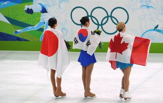 Mao Asada, Kim Yu-Na and Joannie Rochette
