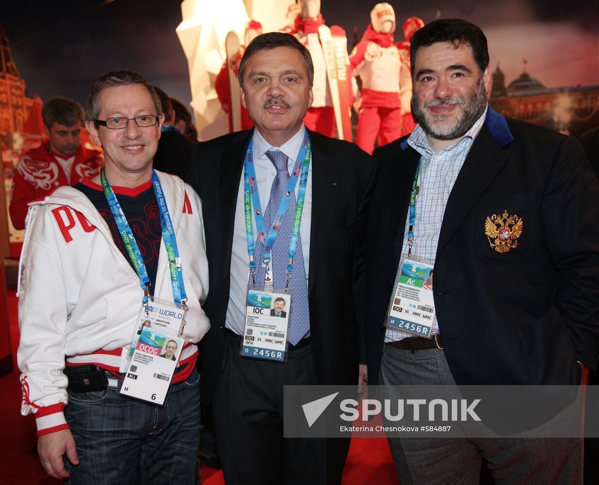 Mikhail Kusnirovich and Rene Fasel
