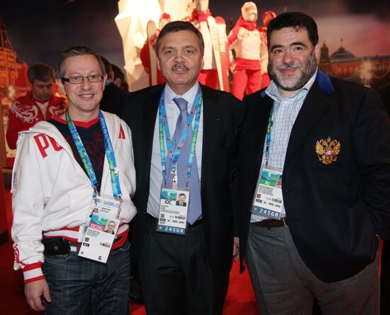 Mikhail Kusnirovich and Rene Fasel