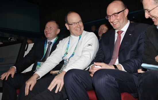 Vladimir Potanin, Albert II Dmitry Chernyshenko, Gilbert Felli