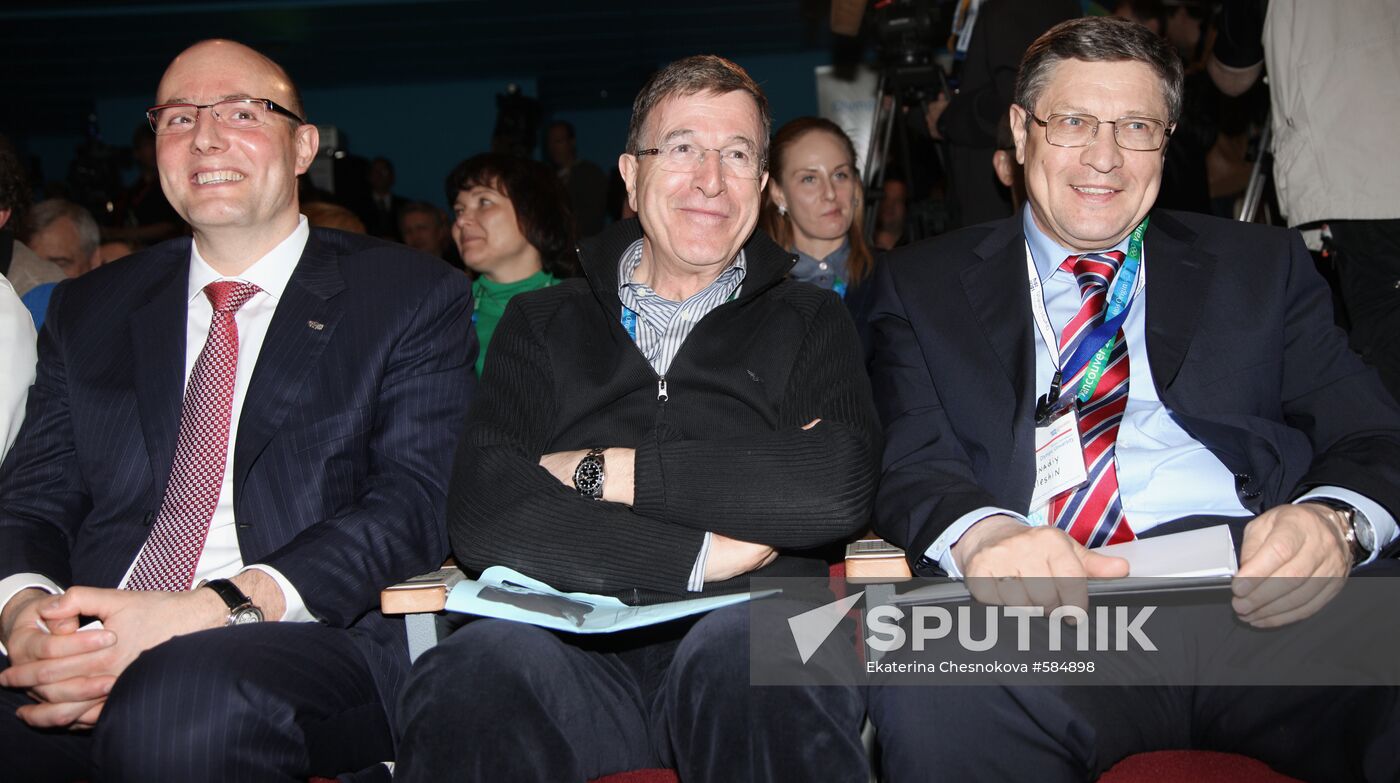 Dmitry Chernyshenko, Gilbert Felli, Gennady Aleshin