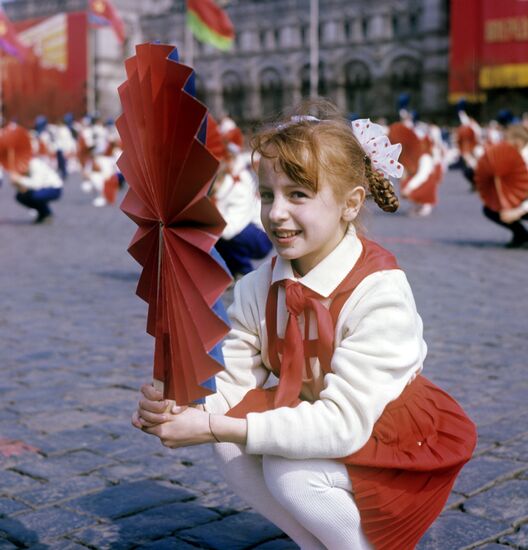 Athletic parade on Red Square