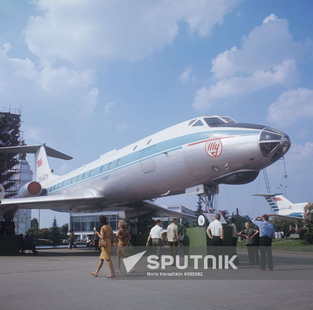 A Tupolev Tu-134-A jet airliner