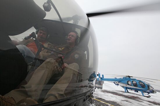 Helicopter piloting master-class at Aerosoyuz club