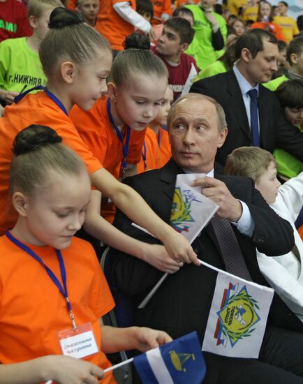 Vladimir Putin visits Judo Center in Tyumen