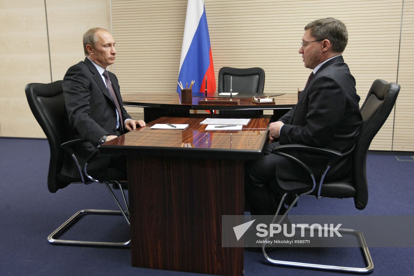 Vladimir Putin meets with Vladimir Yakushev