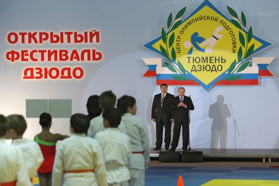Vladimir Putin visits Judo Center in Tyumen