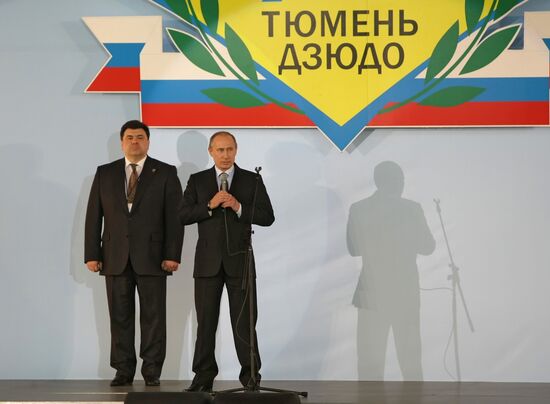 Vladimir Putin visits Judo Center in Tyumen