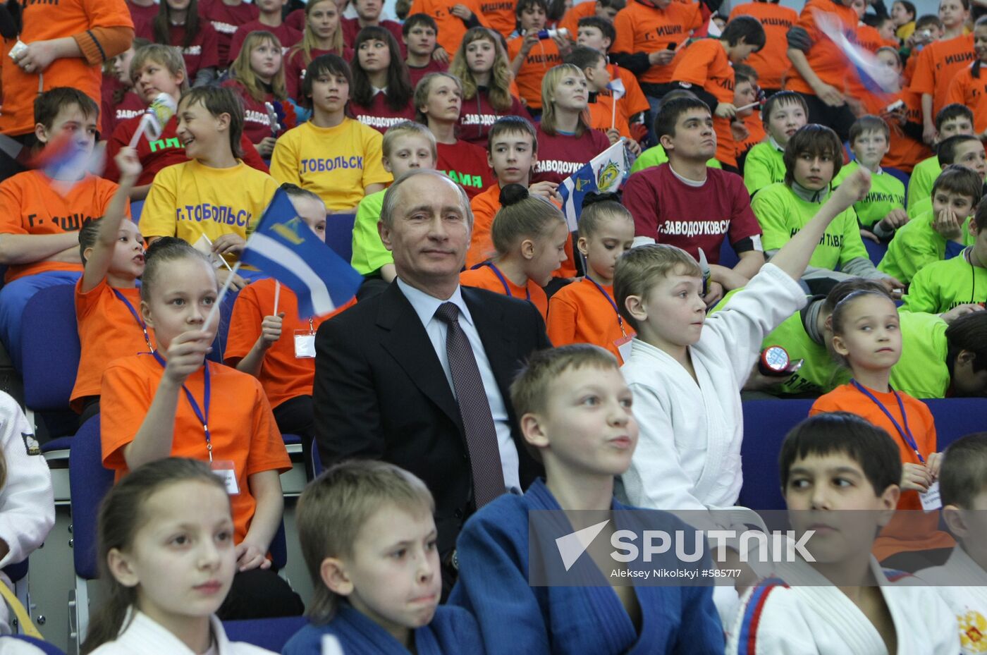 Vladimir Putin visits Judo Center in Tyumen