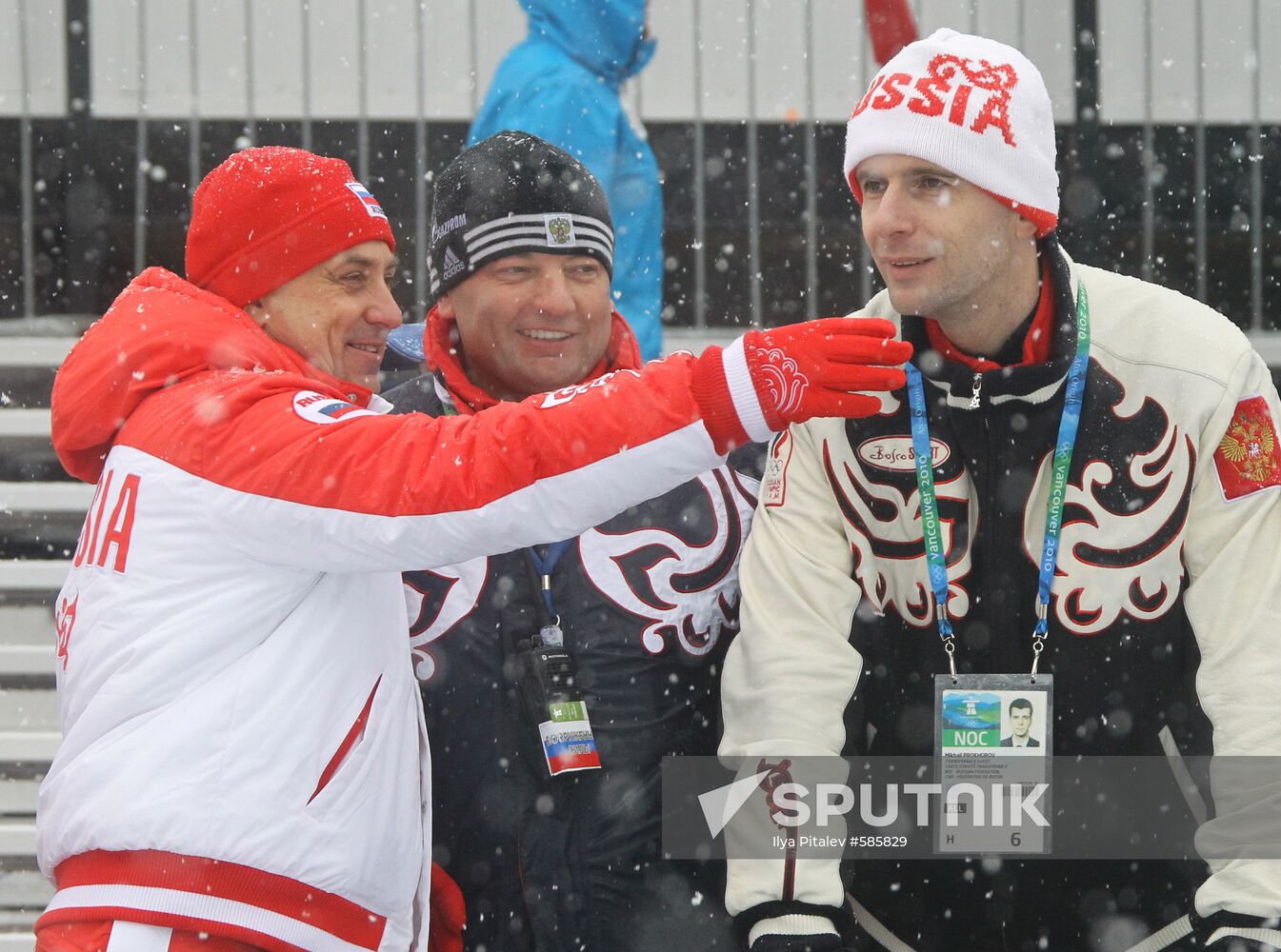 Vitaly Mutko, Sergei Kushchenko, Mikhail Prokhorov
