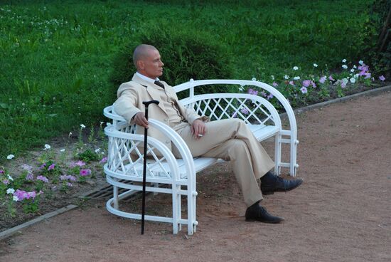 Vladislav Galkin on set of TV series Kotovsky