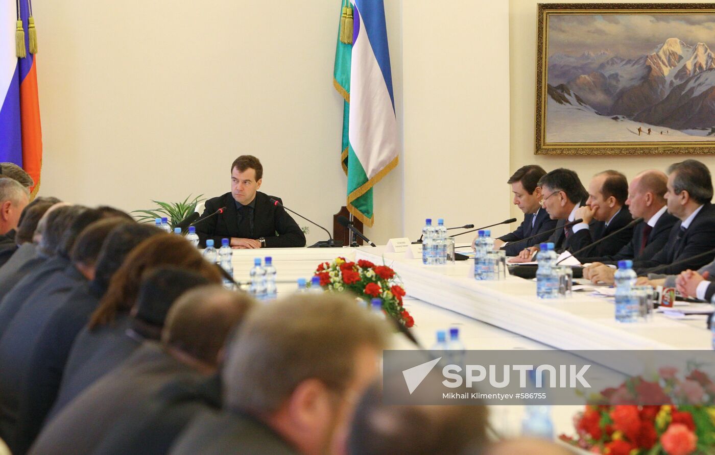 Dmitry Medvedev in Kabardino-Balkaria