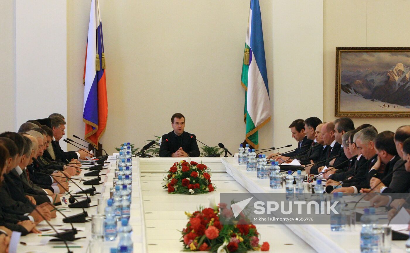 Dmitry Medvedev in Kabardino-Balkaria