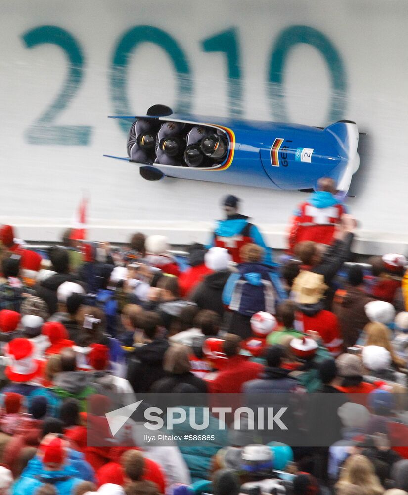 German crew of Andre Lange, silver winner