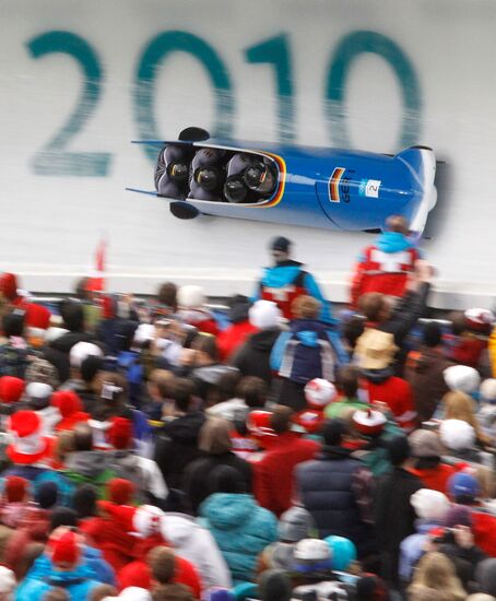 German crew of Andre Lange, silver winner