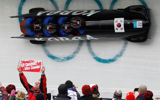 2010 Winter Olympic Games. Bobsleigh. Four-man finals