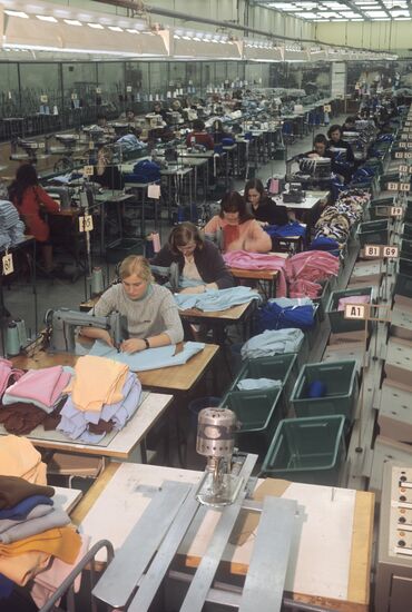 Textile combine in Latvian SSR