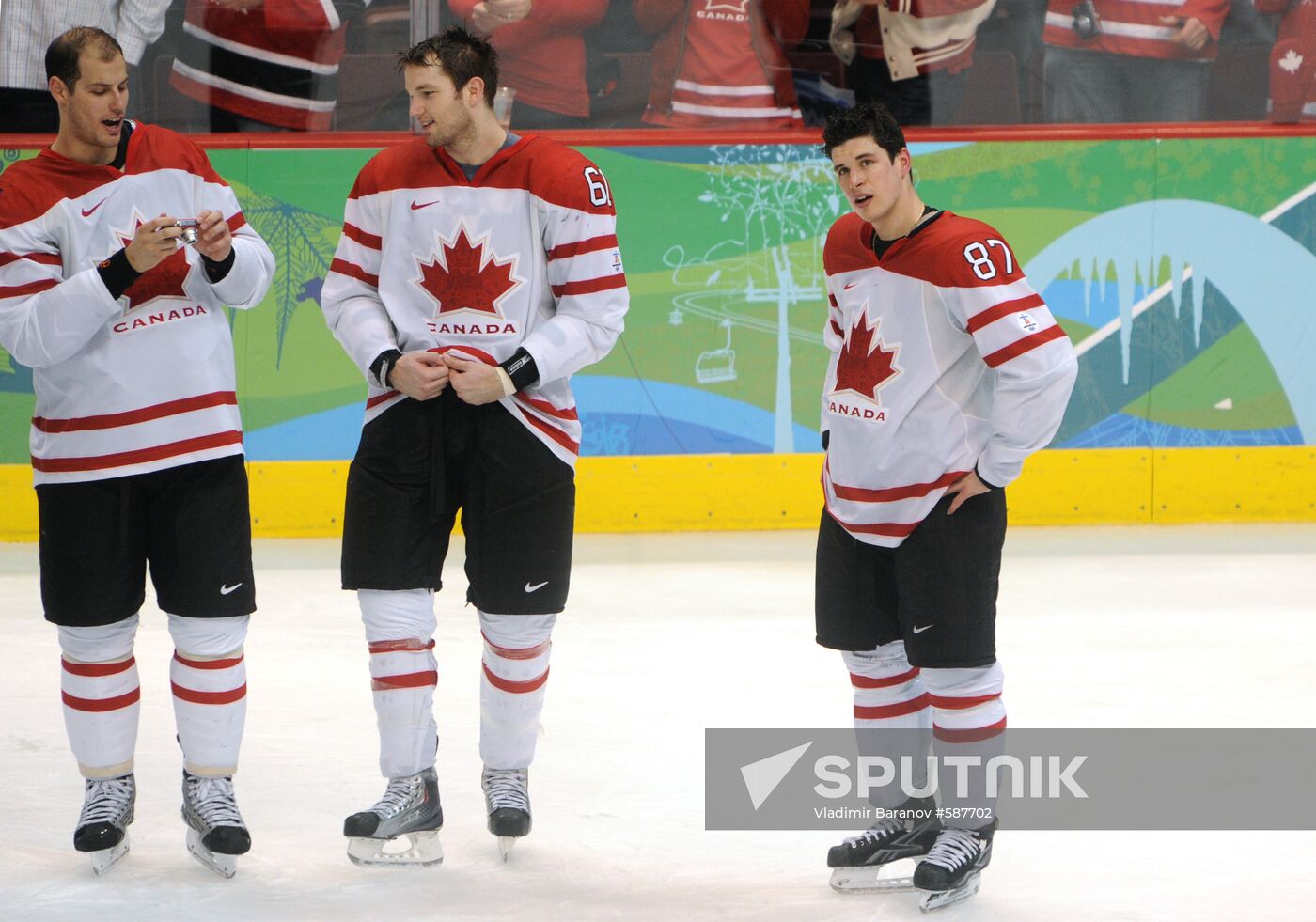 Ryan Getzlaf, Rick Nash and Sidney Crosby