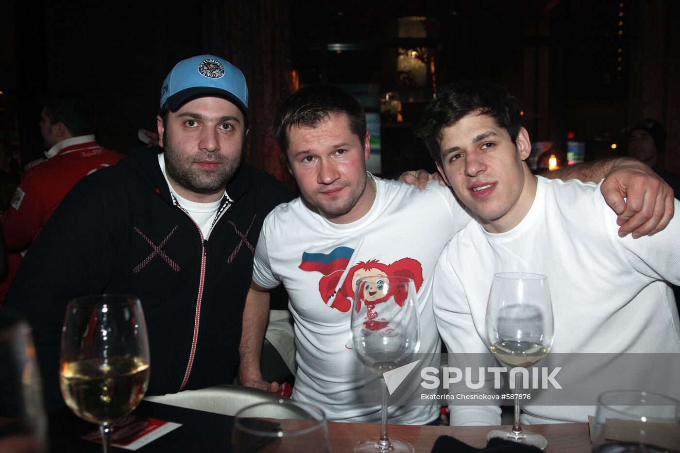 Artashes Sarkisyan, Alexei Nemov and Yevgeny Malkin