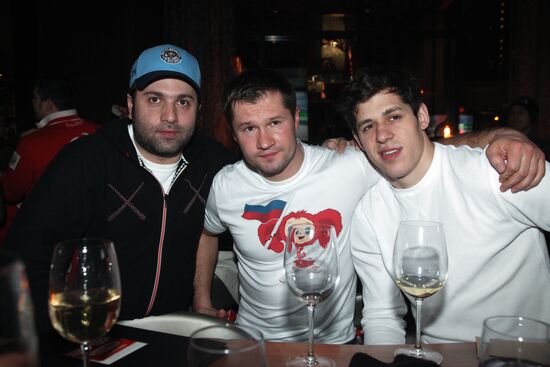 Artashes Sarkisyan, Alexei Nemov and Yevgeny Malkin