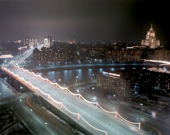 Moscow at night