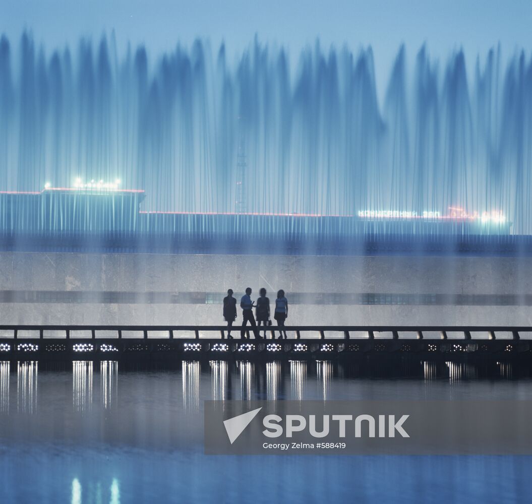 A fountain