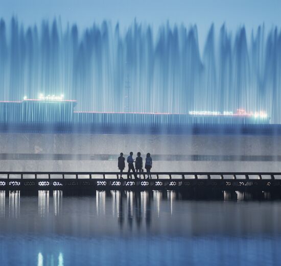 A fountain