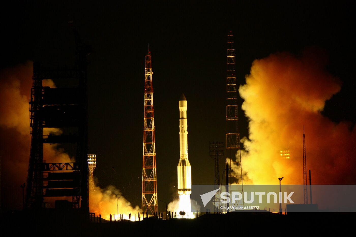 Launch of carrier rocket Proton with 3 Glonass-M satellites