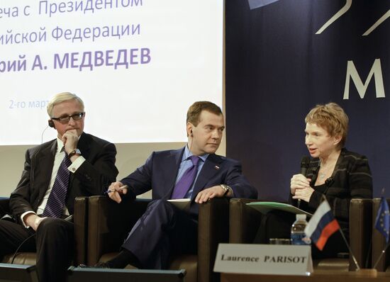 Dmitry Medvedev's visit to Paris. Day Two.