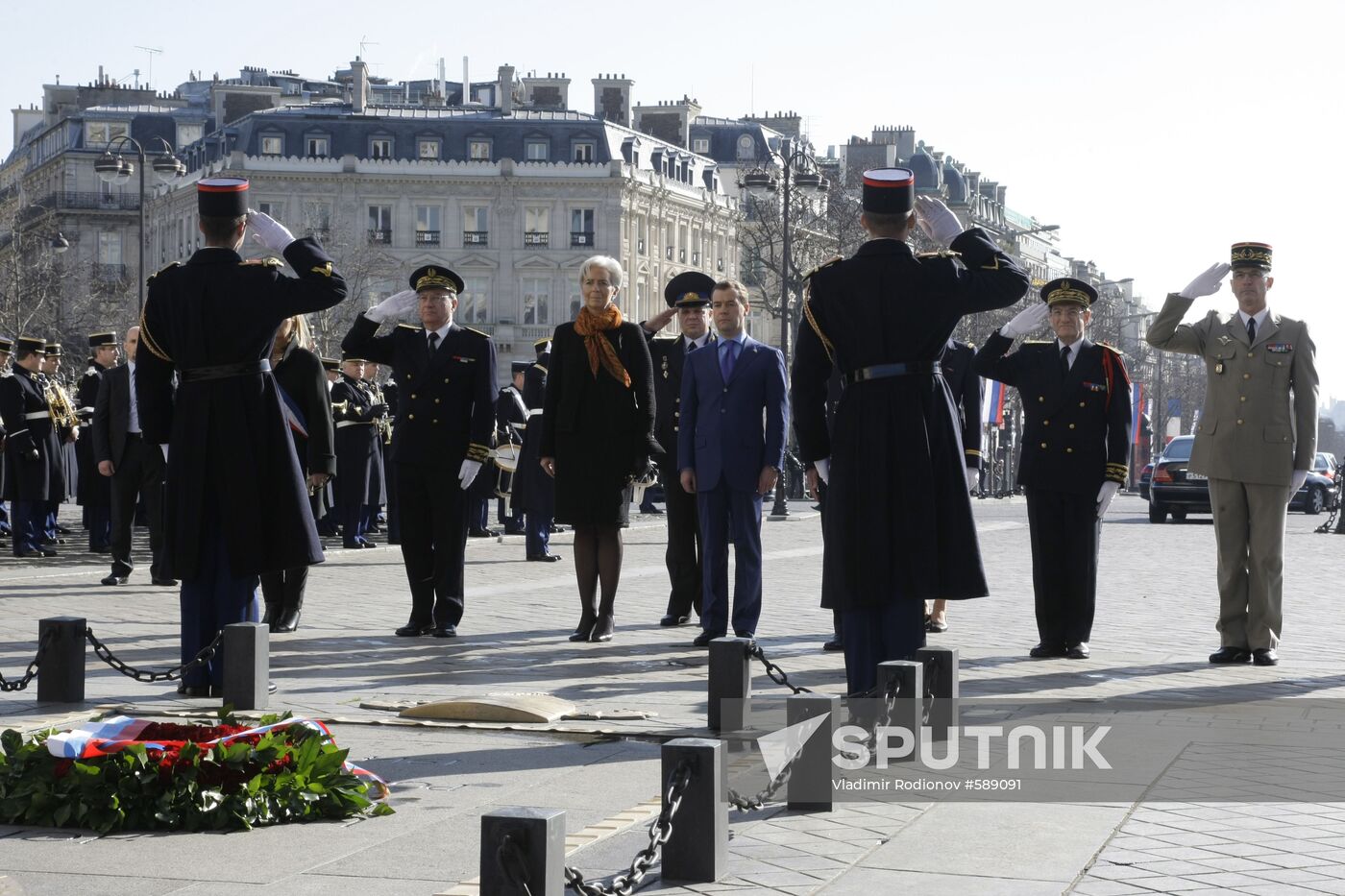 Dmitry Medvedev's visit to France. Day two