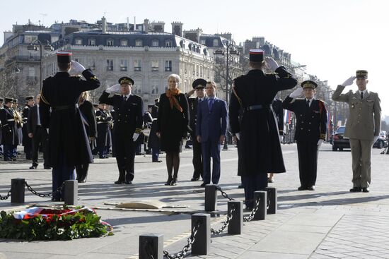 Dmitry Medvedev's visit to France. Day two