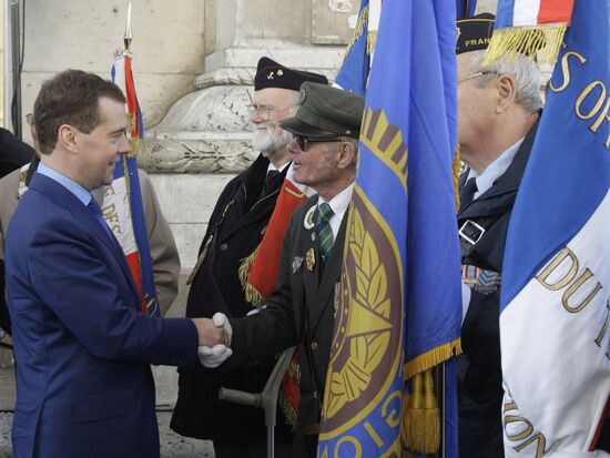 Dmitry Medvedev's visit to France. Day two.