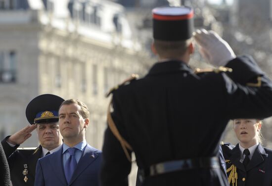 Dmitry Medvedev's visit to France. Day two