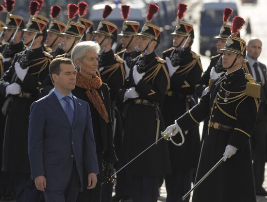 Dmitry Medvedev's visit to France. Day two