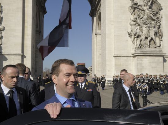 Dmitry Medvedev's visit to France. Day two