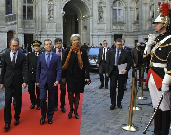 Dmitry Medvedev's visit to France. Day two