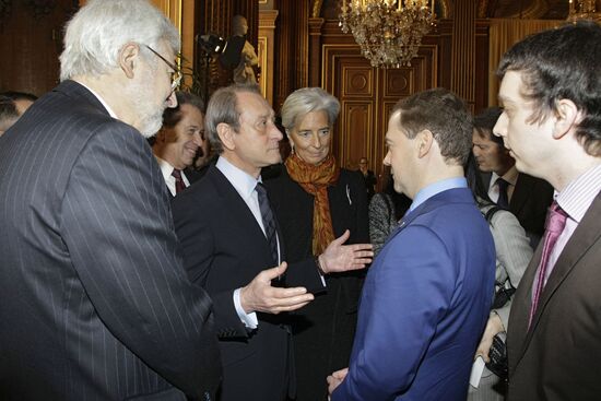 Dmitry Medvedev's visit to France. Day two