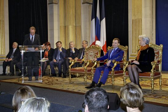 Dmitry Medvedev's visit to France. Day two