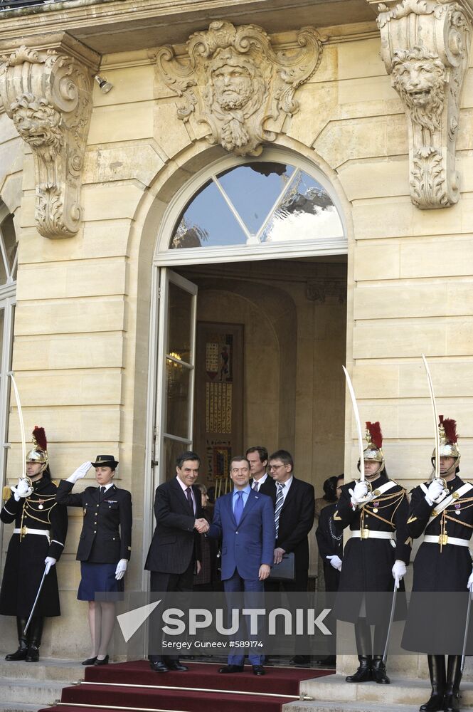 Dmitry Medvedev's visit to France. Day two