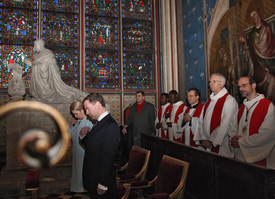 Dmitry Medvedev's official visit to France. Second day