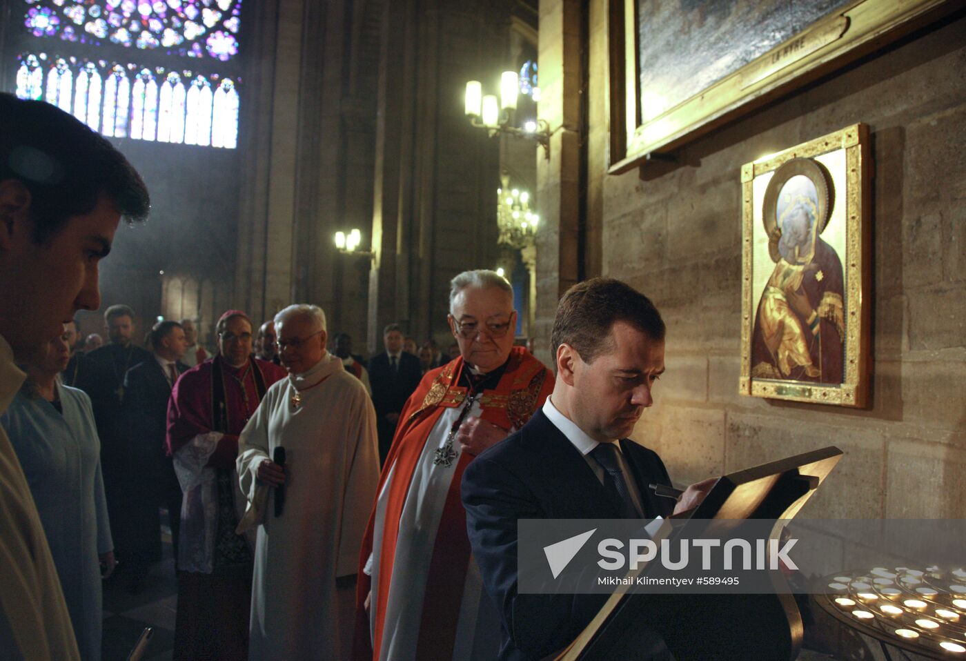 Dmitry Medvedev's official visit to France. Second day