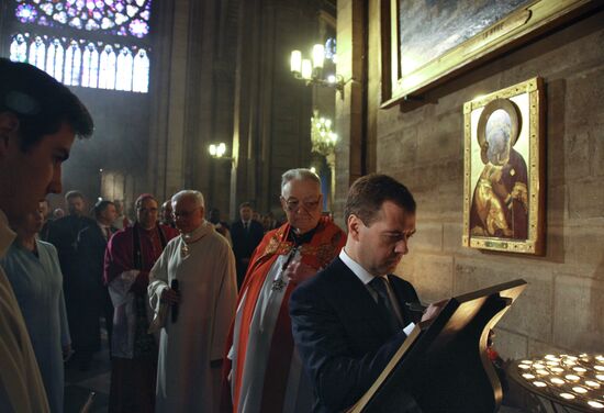 Dmitry Medvedev's official visit to France. Second day