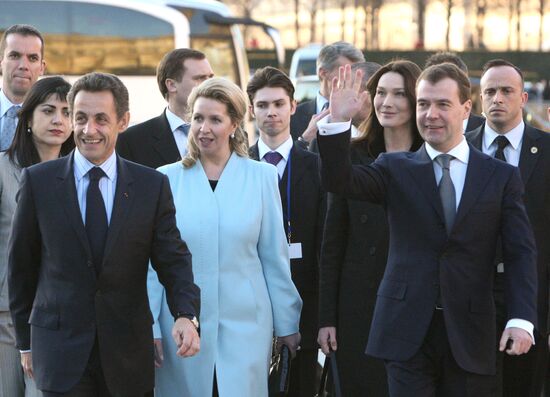 Dmitry Medvedev's visit to France. Day two