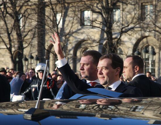 Dmitry Medvedev's visit to France. Day two