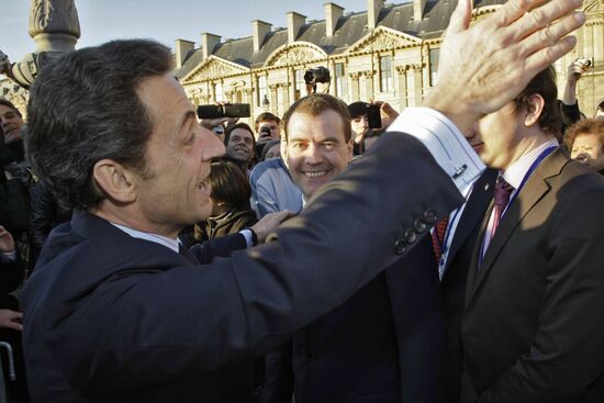 Dmitry Medvedev's visit to France. Day two