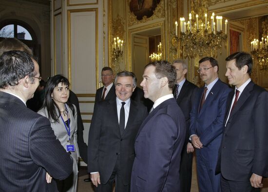 Dmitry Medvedev's visit to France. Day two